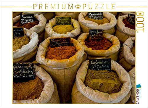 CALVENDO Puzzle Provence - Gewürze auf dem Markt von Goult 1000 Teile Puzzle quer | Lege-Größe cm Foto-Puzzle für glückliche Stunden
