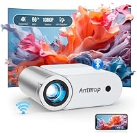 Antmap 1080P 200" Display Projector with WiFi and Bluetooth