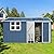 Ball & Cast 10x12 FT Outdoor Storage Shed,Metal Aluminum Waterproof Tool Sheds with Window,Heavy-Duty Sheds Unit w/Door and Vents,for Storing Bicycles,Lawnmowers,Barbeques,Blue