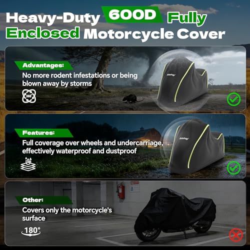 Rosefray Fully Enclosed Motorcycle Cover