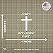 I Can't, But I Know A Guy - Christian Jesus Cross Car Vinyl Decal Bumper Sticker for Car, Wall, Window, Vehicle, Weather Resistant, Viral (1, White)