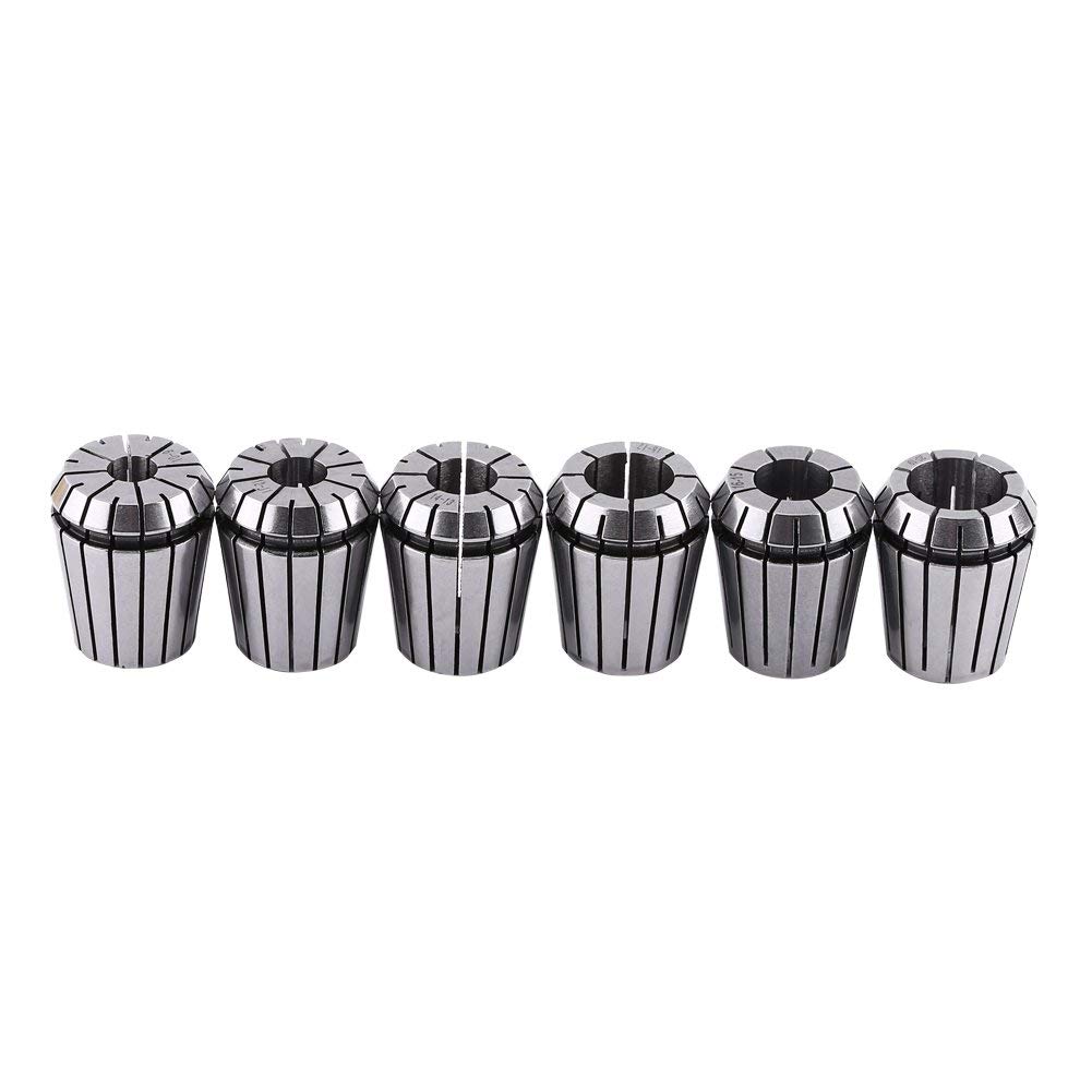 6pcs ER32 Set di pinze ad alta precisione per macchina per incisioni e tornio CNC 2-20mm