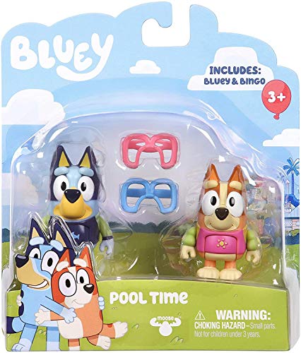 Bluey - Cousins: Bingo, Muffin & Socks 2.5 inch Figures - 3 Pack, Multicolor, 13040