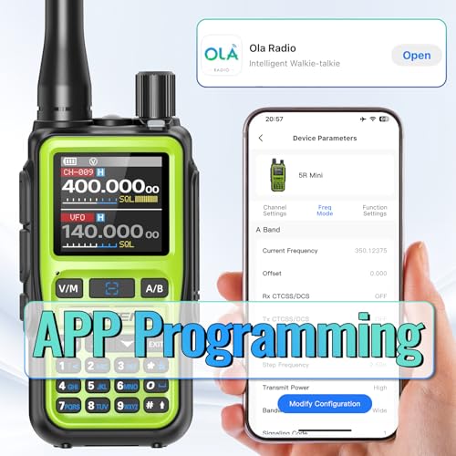Image of Baofeng Radio UV-5R Mini Ham Radio Handheld Long Range Two Way Radio NOAA Weather Radio Rechargeable Walkie Talkies Dual PTT APP Programming Copy Frequency 999CH with USB-C Charging Survival Radio