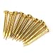 Oumefar Gold Round Head Nail Brass Nails Mini Model Nail Furniture Hinge 100pcs for Hardware Accessories DIY Crafts(#1) Home