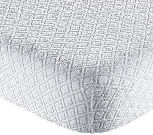 Sanity żakardowy pokrowiec na materac frotte z kątem, na łóżko 2-osobowe 180x200+25 cm