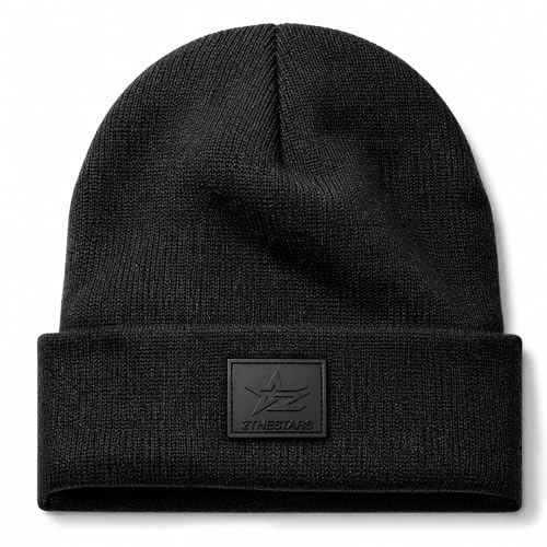 Image of Beanie for Men Women Warm Winter Hat Windproof Thick Knitted Cuffed Unisex Skull Cap