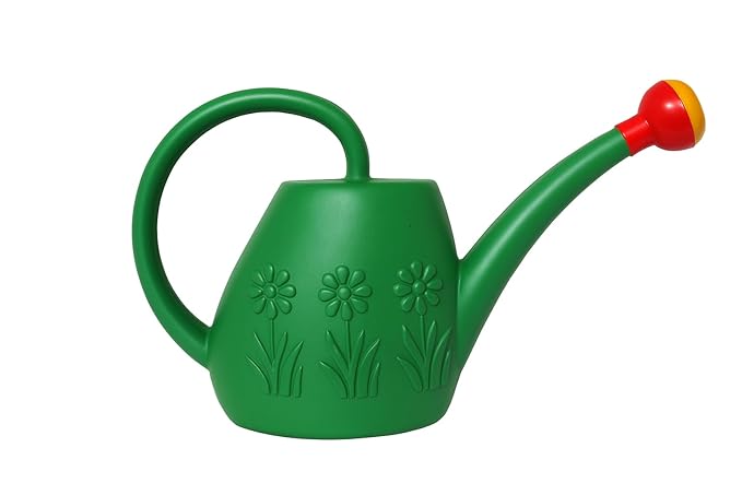 BENAVJI Watering Can Plastic Green Water Can with Sprayer for Plants Garden Indoor Outdoor Watering Shower Can Sprinkler for Plants Watering Hand Bottles for Garden Water Spray Can (Green, 2 Liters)