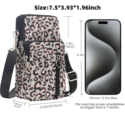 Image of JANKS Small Crossbody Bag for Women - Mini Phone Purses with Crossbody Strap and Wallet - Nylon Arm Bag