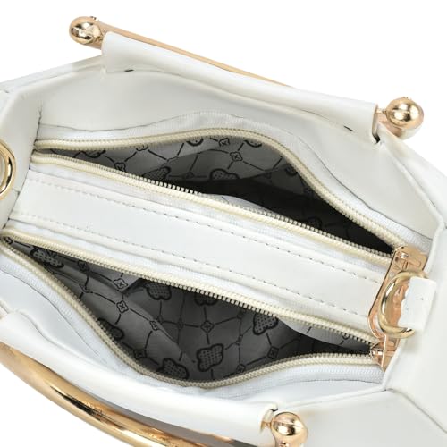 Image of BAGMODE Women's Handbag | Medium Size | Crossbody Bag with Top Handle Strap | Stylish Ladies Shoulder Purse for Daily Use or Events