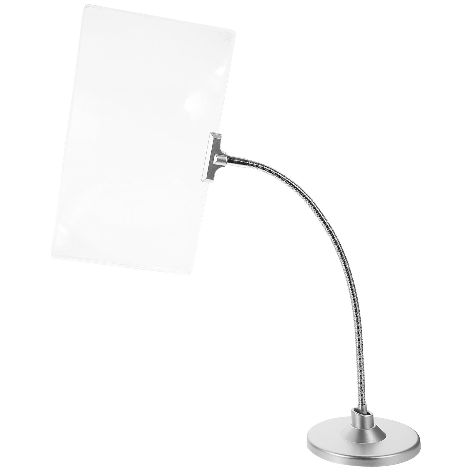 Mikikit Lupa de Lectura de Mesa con Aumento 4X, Diseño de Tubo Flexible y Soporte Ajustable en Ángulo y Altura para Trabajos Manuales y Costura
