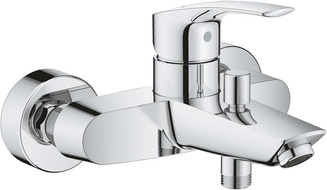 GROHE EUROSMART 33 300 003 Einhebelmischer für Badewanne, Chrom, ohne Ausrüstung