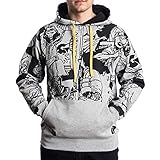 HIP HOP FASHION: Der stilgerechte Streetwear Pullover von Wu Wear ist ein Must Have der Hip Hop Fashion Szene. Kombiniere deine Outfits und sei die No1 auf der Straße.