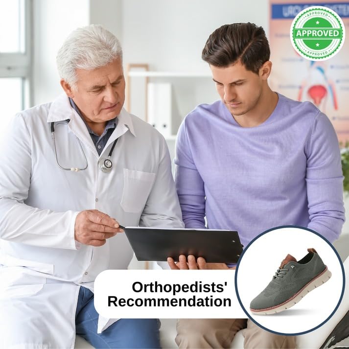 Comfofeet Ultra Comfortable Orthopedic Shoes, Mens 2025 New Casual Light Slip On Mesh Sneakers Walking Shoes3