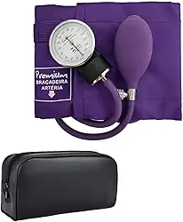 Esfigmomanômetro Premium Com Estojo de Transporte, Cor Lilás