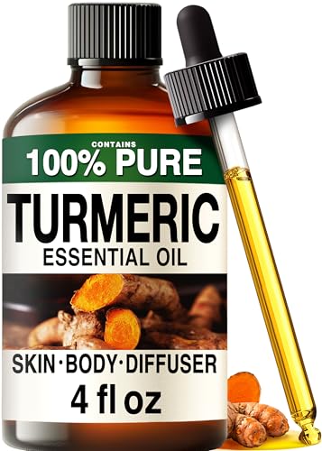 Image of 100% Pure Turmeric Oil - 4 Fl Oz Turmeric Essential Oil for Hair, Skin, Diffuser, Aromatherapy & DIY Soap Making Scent
