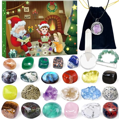 Edelstein Adventskalender, Weihnachts Countdown Kalender 2025, 24 Stück...