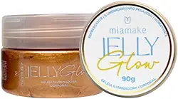 Iluminador Corporal Geléia Jelly Glow Hidratante Mia Make 90g (Bronze)