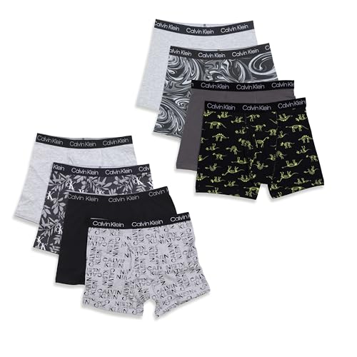 Image of Calvin Klein Kids Boys' Modern Cotton Boxer Brief Underwear 8-Pack