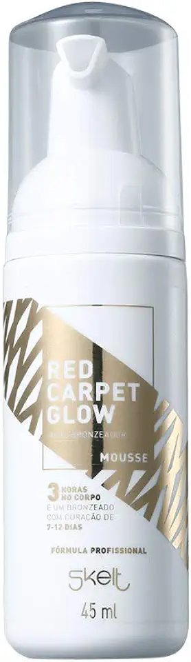 Skelt Mini Mousse Autobronzeador 45ml | Compacto e Eficaz, Textura em Mousse, Travel Size, Duração de 7 a 12 Dias, Possui Cor-Guia | Todos os Tipos de Pele