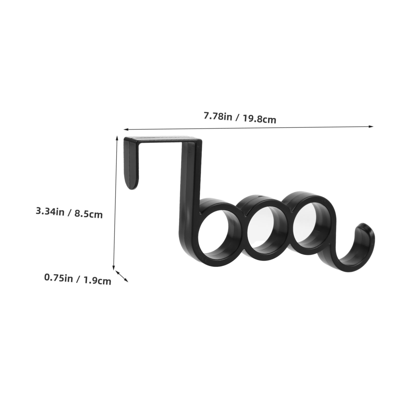 PRETYZOOM 10 Pack Door Hooks Robe Hooks for Bathroom Heavy Duty Coat Racks Plastic Hangers Easy Install Towel Holder Modern Design Sleek for Bedroom