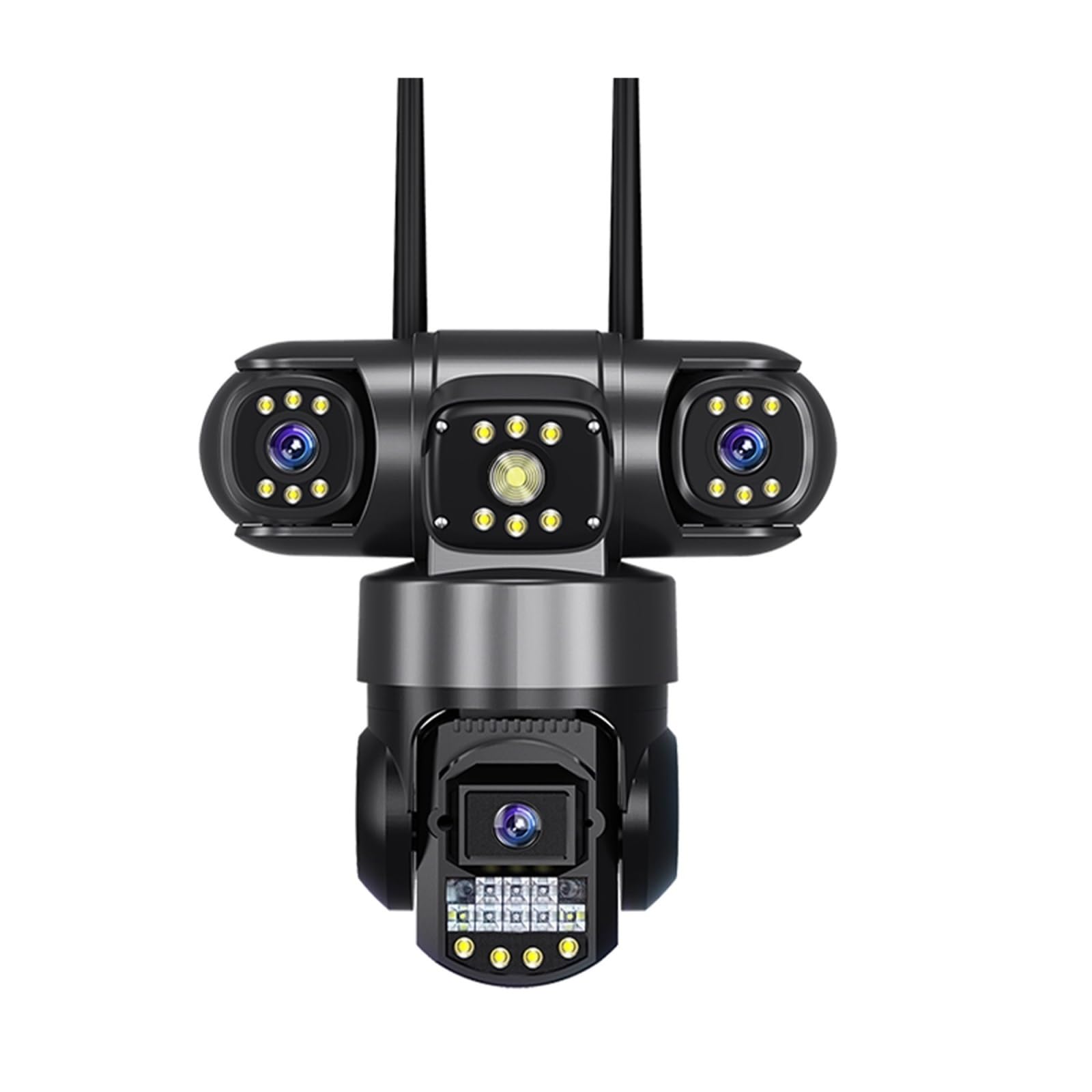 Kamery bezpieczeństwa, Kamera Zewnętrzna WIFI/4G 12 MP Z Potrójnym Obiektywem I Ekranem, Monitor Wideo Noktowizorem Wodoodporną Kamerą(4G Camera No Card)
