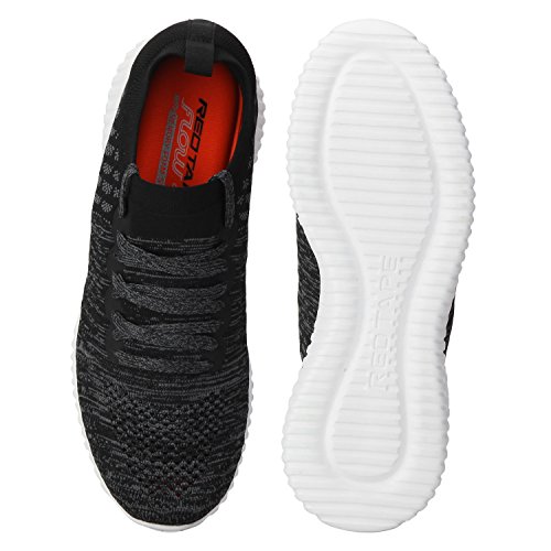 Image of Red Tape Men Black Walking Shoes