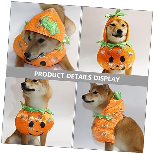 Disfraz para perro calabaza Halloween naranja 24x18 cm miniatura 5