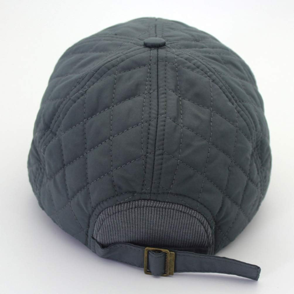 Baseball Hat Cap Dual-use Sun Block Hat Ear Warm Cap for Winter Outdoor Sport Travel Grey