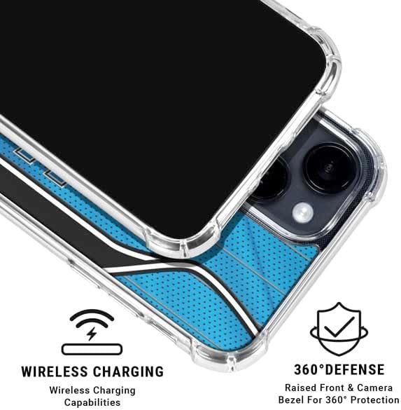 Skinit Clear Phone Case Compatible with iPhone 15 Plus - Officially Licensed NBA Orlando Magic Jersey Design
