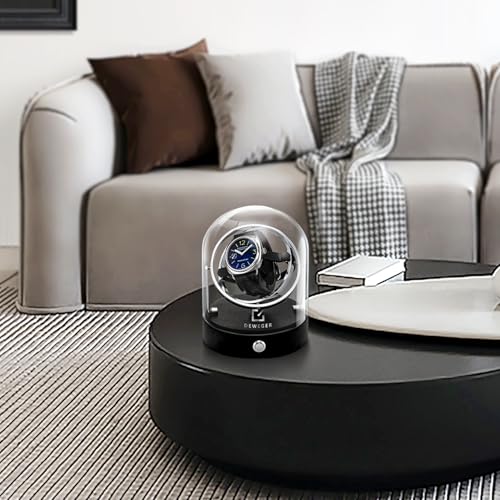 DEWEGER Uhrenbeweger Automatischer Watch Winder für Herren und Damen, kompatibel mit Automatikuhren von Rolex, Breitling, Tag Heuer und Anderen Luxusmarken