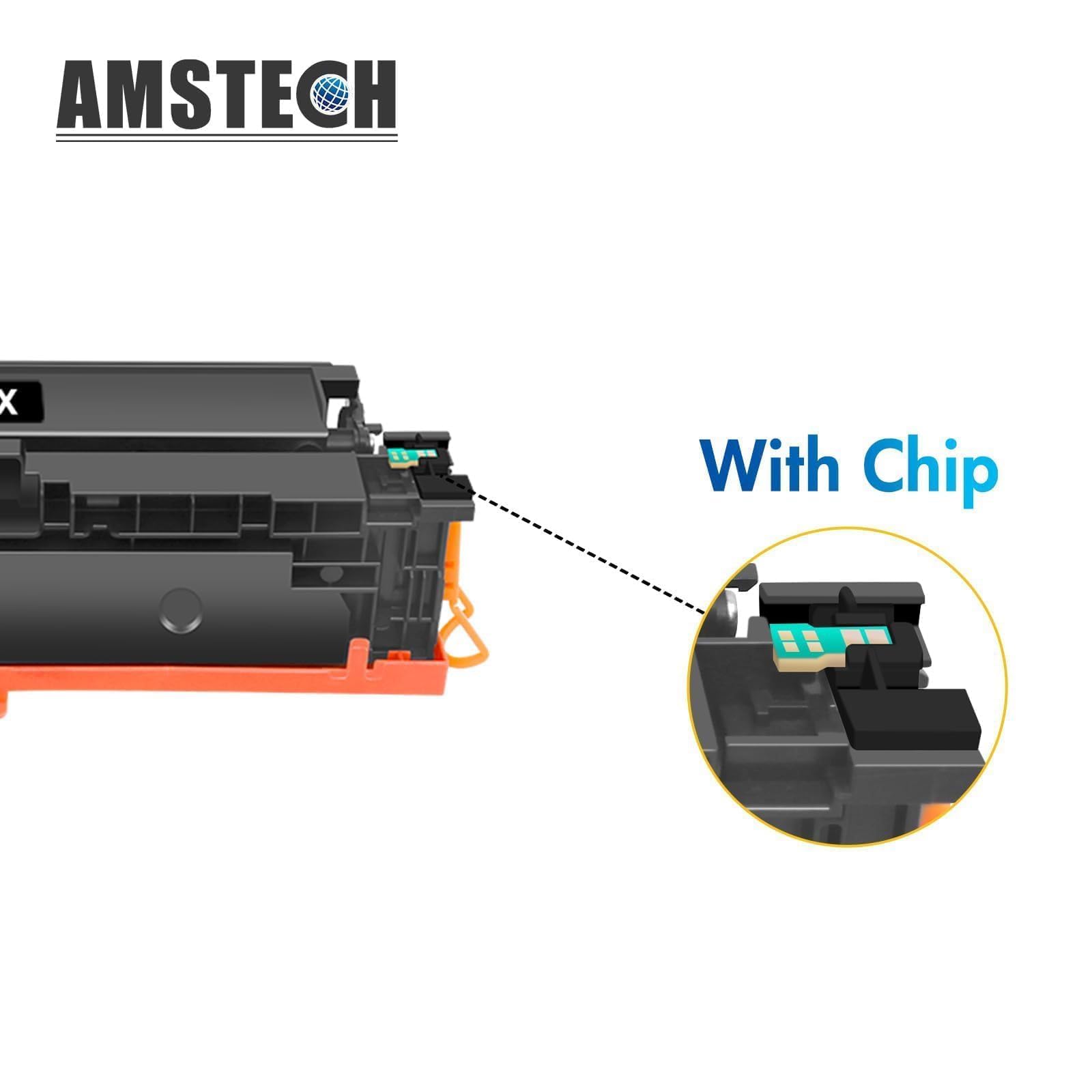 207X 207A Ersatz für HP Color LaserJet Pro MFP M283fdw M283fdn Mit Chip | Kompatibel für Color LaserJet Pro MFP M282nw M255dw M283 M282 M255 W2210X W2211X W2212X W2213X Schwarz Cyan Gelb Magenta 4PK