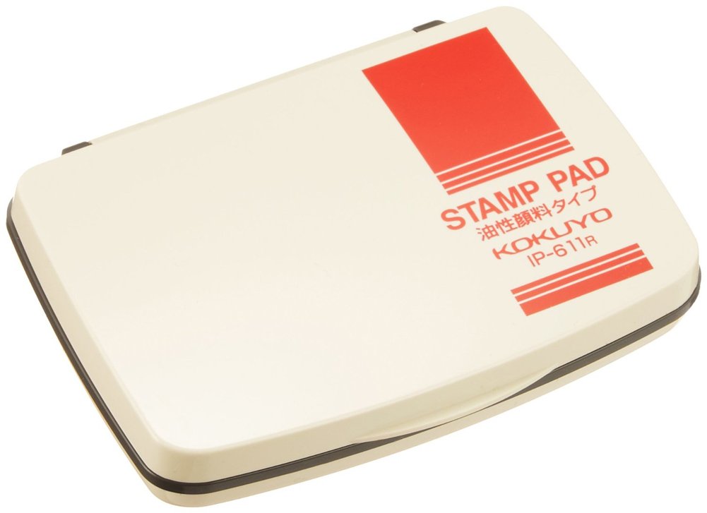 Amazon | コクヨ(KOKUYO) スタンプ台 顔料タイプ 小形 赤 IP-611RZ 
