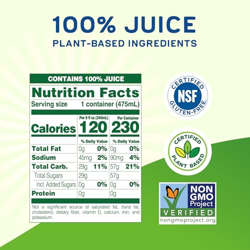 Image of Odwalla Green Juice - Green Drink with Nopal Cactus, Apple, Orange & Pineapple Juice - No Added Sugar, No Preservatives, No Artificial Flavors - 16 fl oz (12 Pack)
