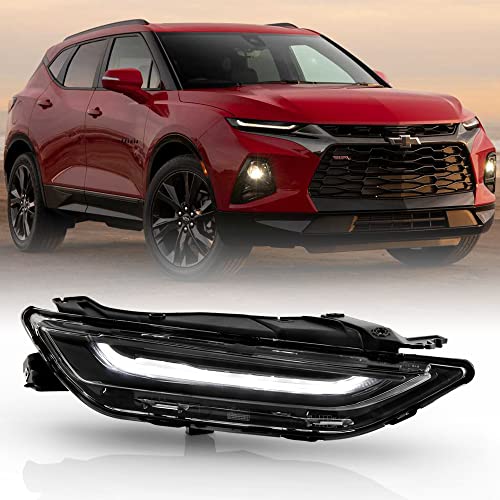 ACANII - For 2019 2020 2021 2022 Chevy Blazer Upper LED DRL Running Light Driving Lamp Replacement Right Passenger Side