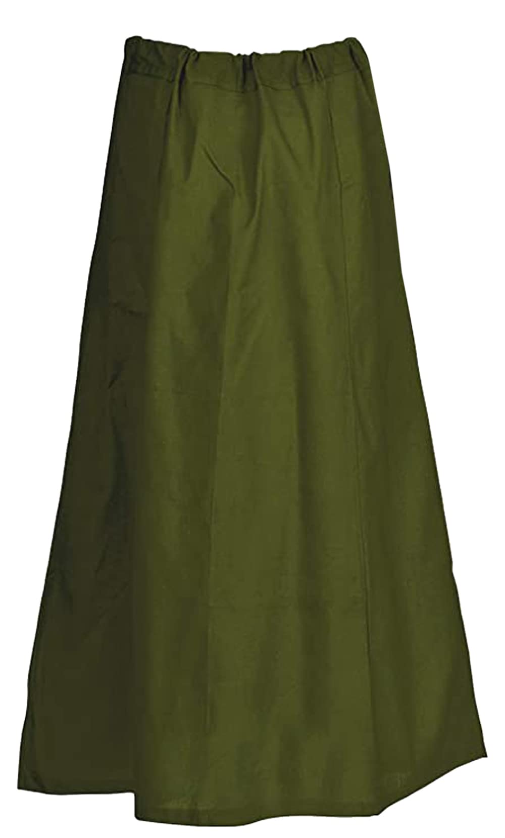 Fashnkart Cotton Petticoats For Women Indian Saree Underskirt Stitched Solid Drawstring Adjustable Waist Sari