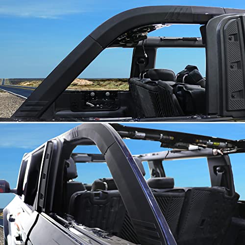 Sukemichi Roll Bar Padding Protectors For Ford Bronco, 4Pc Full Cover D Pillar Protector For Ford Bronco Accessories 2021 2022 2023 4 Door - Avoid Paint Damage #TOP3