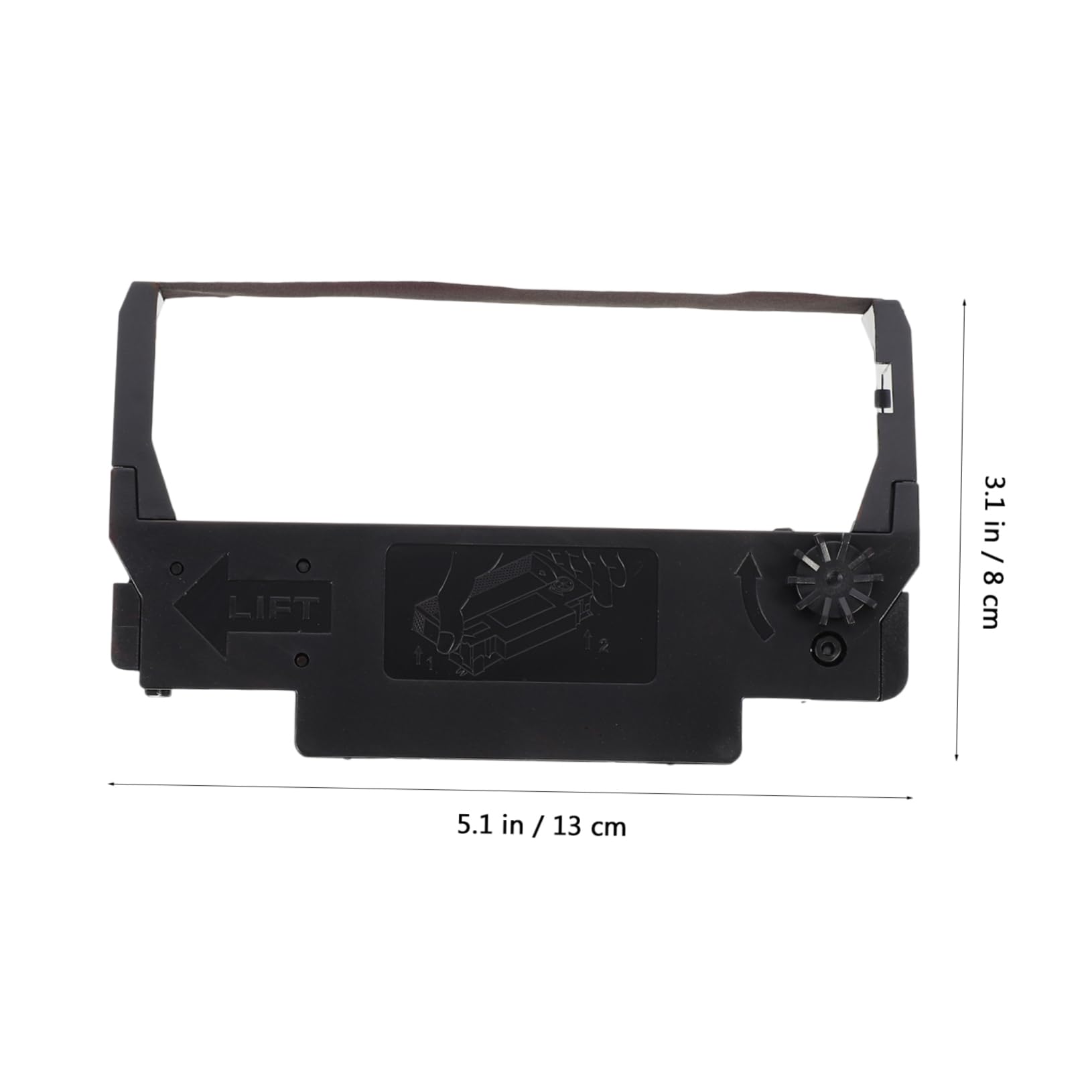 Nastro Inchiostro per Registratore di Cassa Erc30 34 10 Pezzi | Nylon Abs, Porpora, Resistente a Luce, Calore e Acqua, per Ricevute e Documenti in Ufficio