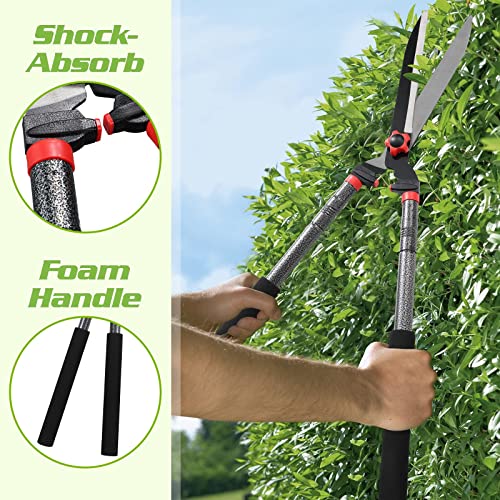 Garden Hedge Shears, Hedge Clippers For Branch Trimming, 30 Inch Gardening Tools For Pruning Shears, Metal Garden Scissors For Weed Cutter, Bush Trimmer, Yard Clipper #TOP4