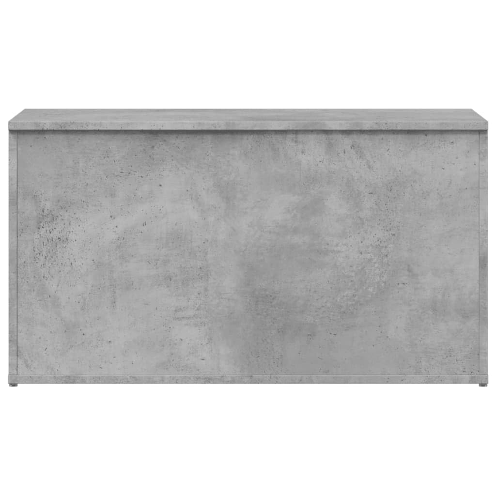 Aufbewahrungstruhe Betongrau 84x42x46 cm Holzwerkstoff | Multifunktional als Couchtisch nutzbar, Stauraum für Kleidung und Spielzeug, pflegeleicht mit feuchtem Tuch
