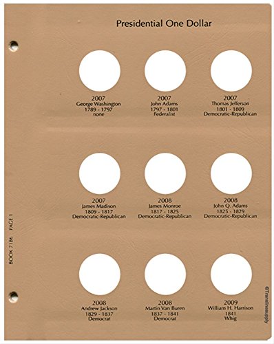 Dansco Us Presidential Dollar Date Set 2007 - 2016 Coin Album #7186 #TOP2