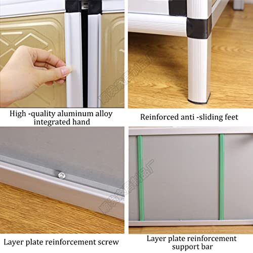 Commercial Restaurant Sink W/Cabinet, Utility Kitchen Prep Station Tub, 304 Stainless Steel Washing Hand Basin Storage Shelves With Single Bowl For Garage Basement Shop Portable Handwashing Station ( #TOP4