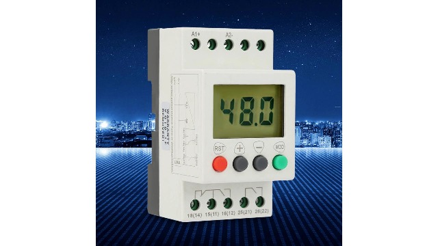 Relè Di Protezione Tensione Monofase Digitale SVR1000 – Monitoraggio Sovratensione/sottotensione, Display LCD, Regolazione Tempi Ritardo. Alimentazione 24-48V.