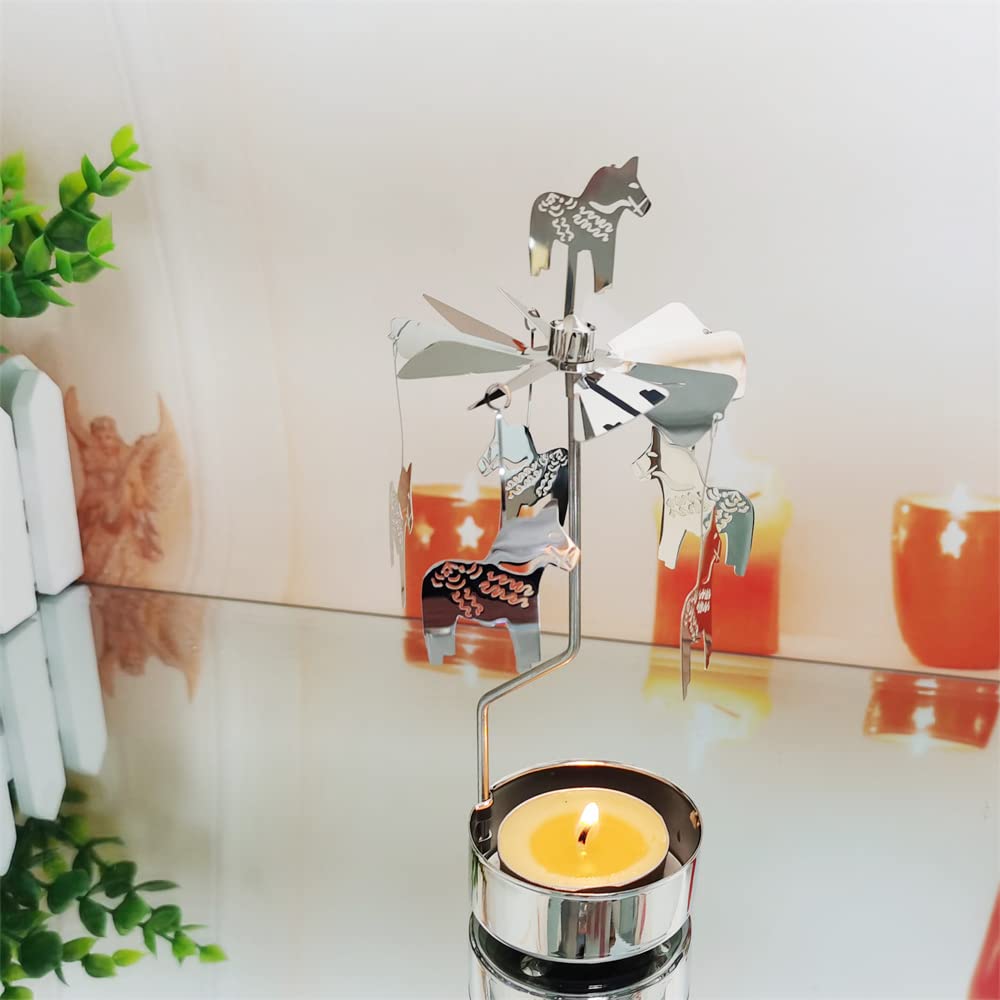 Amazon.com: kingnero Rotary Candle Holder Spinning Candleholder