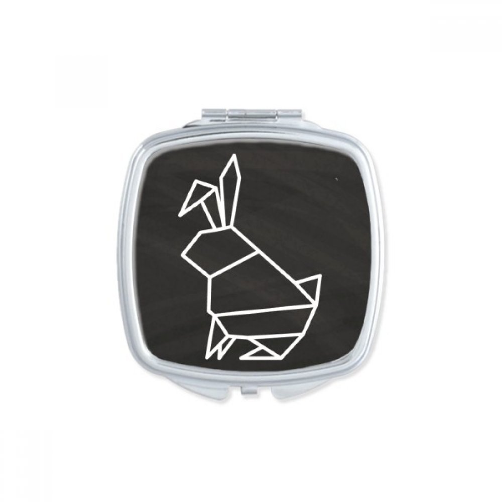 Miroir portable tortue origami pour retouches maquillage rapides en voyage