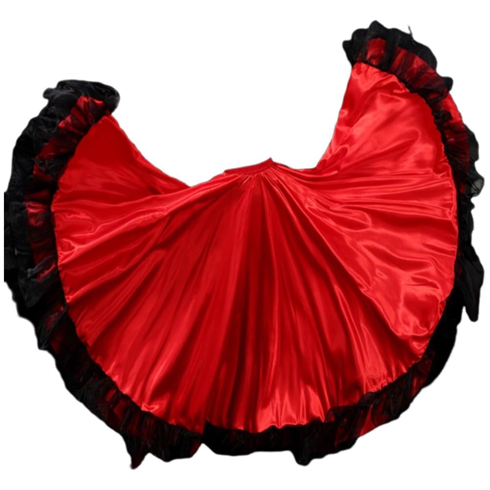 Jupe de danse orientale et flamenco Wudaizhi pour femmes