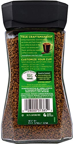 Nescafe 31385 Taster's Choice House Blend Decaf 7 Oz. (198 g) Instant Coffee (Pack of 4), House Blend New Jar, Made from 100% Pure Premium Coffee, 99.7% Caffeine Free, Light/Medium Roast