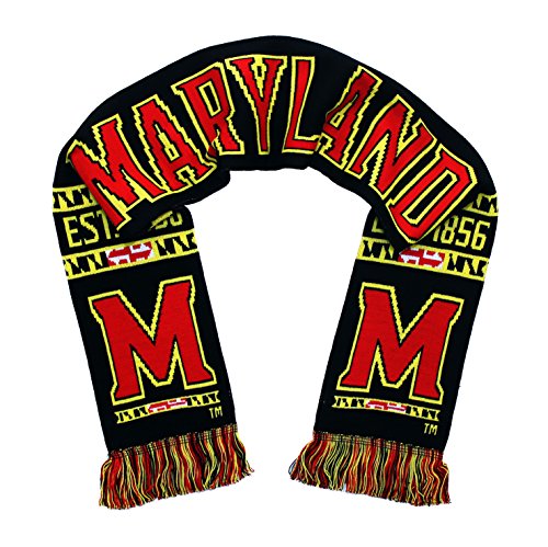 Tradition Scarves Maryland Scarf - Maryland Terrapins Classic Black Knitted