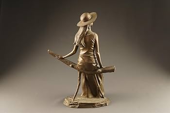 Amazon.co.jp: 彫刻家大道寺光弘作ブロンズ「木漏れ陽の中で