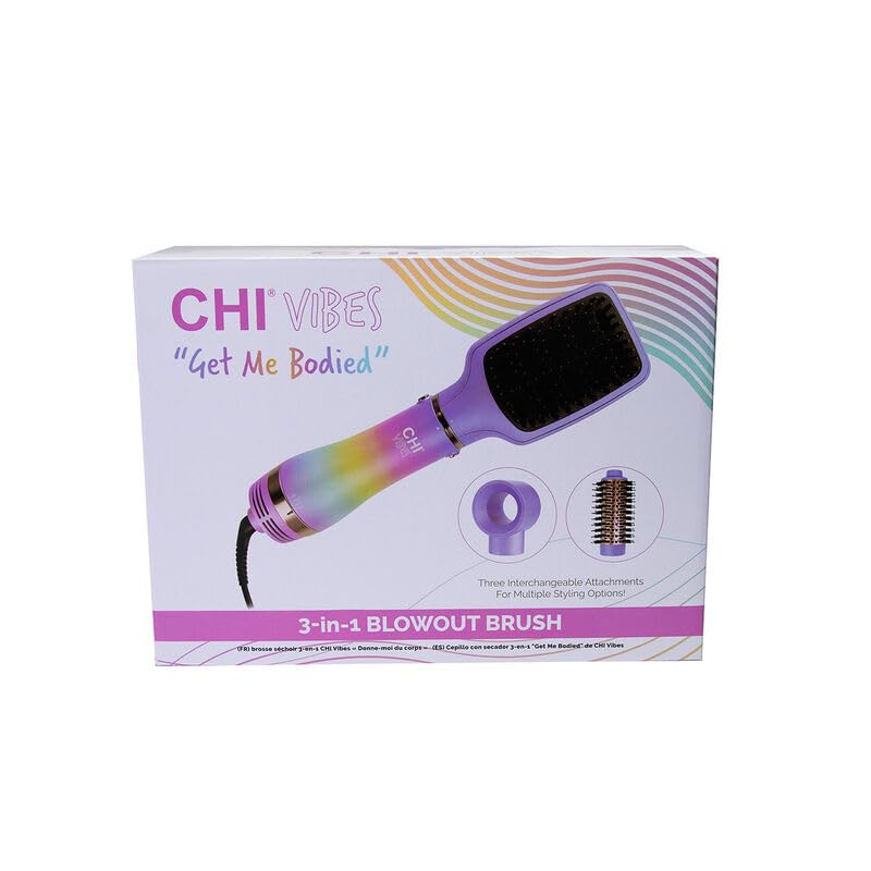 CHI Vibes Get Me Bodied - Asciugacapelli 3 in 1 - Asciugacapelli, diffusore e spazzola lisciante - Tecnologia ionica per meno crespo e più volume, stile professionale per tutti i tipi di capelli